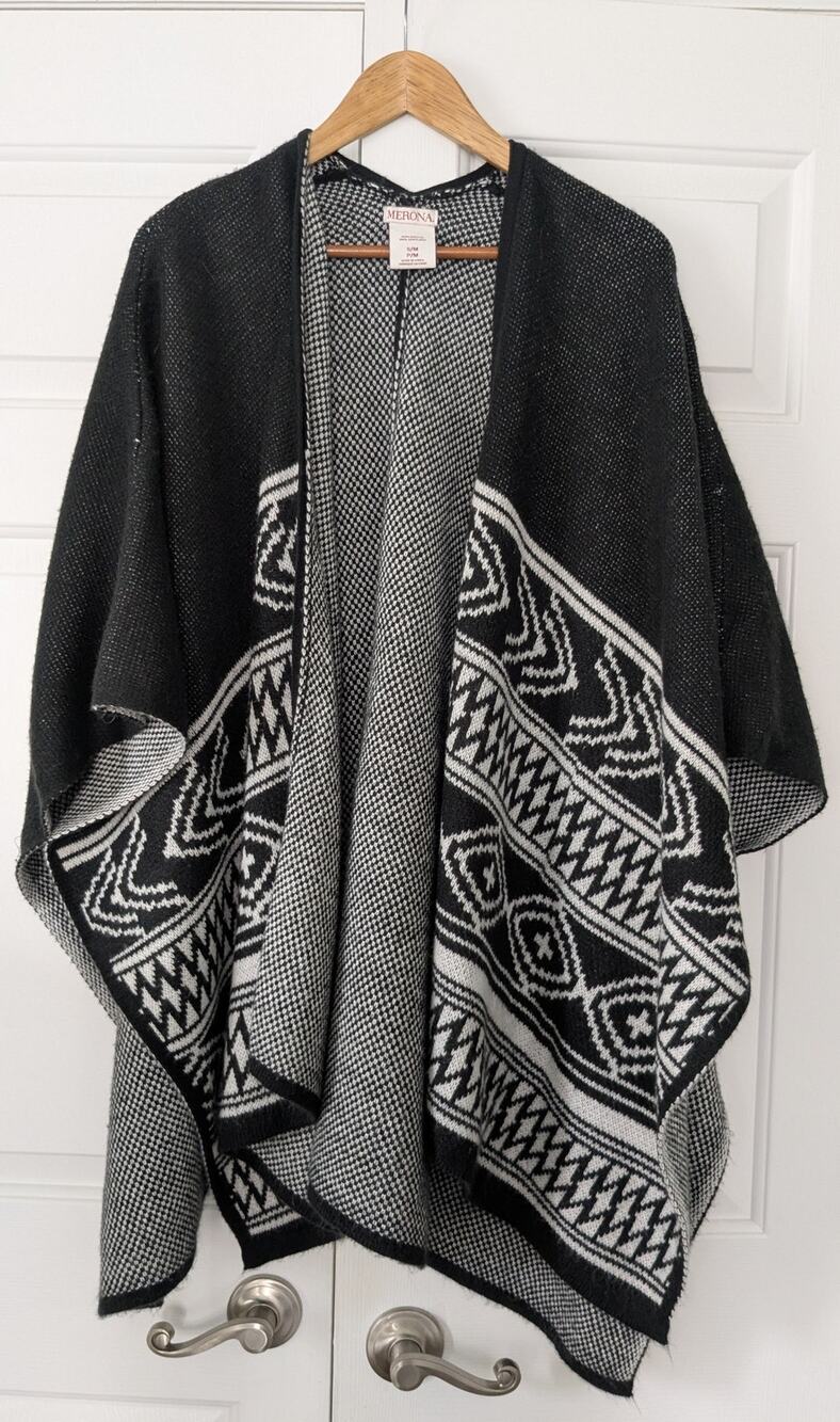 Merona Drapey Oversized Open Front Kimono Poncho